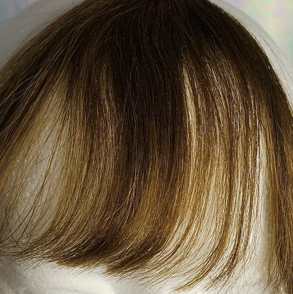 Light Brown Human Hair Airy Bangs - Picture 6 of 9